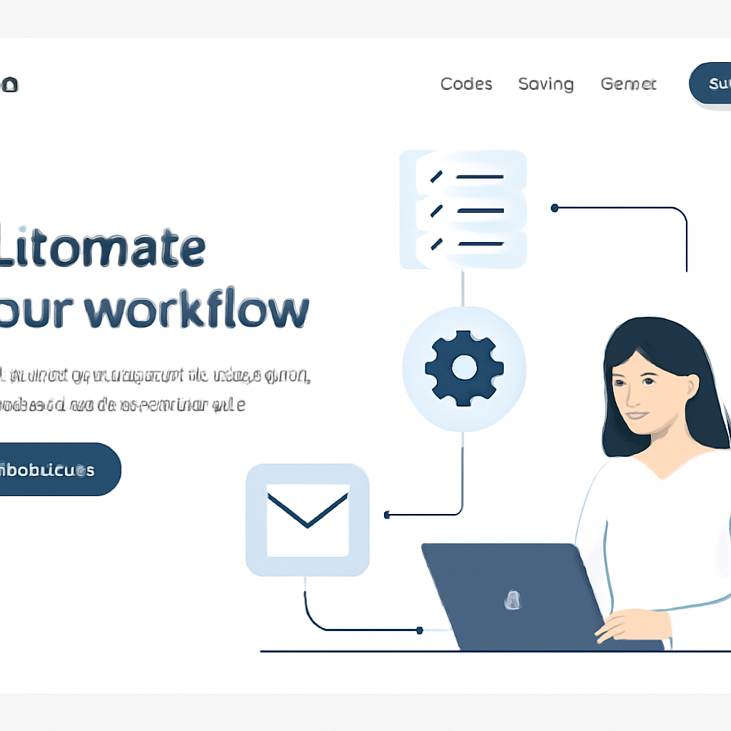 Run 2 of 10. blue color palette, illustrated professional with laptop, flowchart