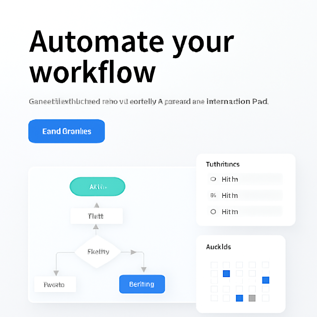 Run 3 of 10. blue accents, flowchart, light gray background